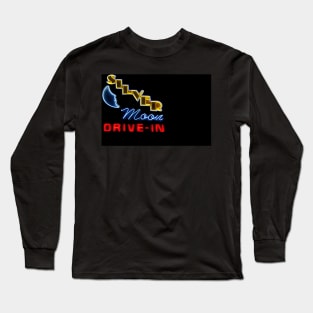 Silver Moon Drive Inn face mask design A Long Sleeve T-Shirt